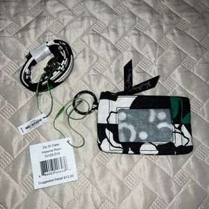 Vera Bradley Zip ID Case with Lanyard